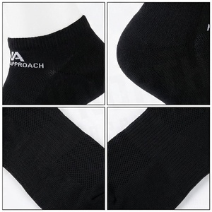 North Approach Ankle <b>Socks</b> <b>Black</b> Breathable Knitted Cotton Polyester Spandex Adult Casual Summer Daily Wear - Product Image 4