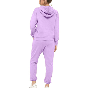 2 Piece Set Women Custom Sweat Suit Hooded Sweat Pant Sets High Quality <b>Tracksuit</b> Women Jogging Suits Set wholesale rate - Product Image 2