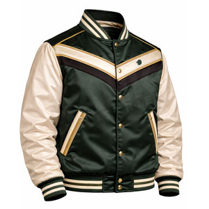 Fashionable Street Style Winter <b>Jacket</b> Satin Varsity <b>Jacket</b> <b>Slim</b> <b>Fit</b> Stylish Wear Satin Varsity <b>Jacket</b> - Product Image 3