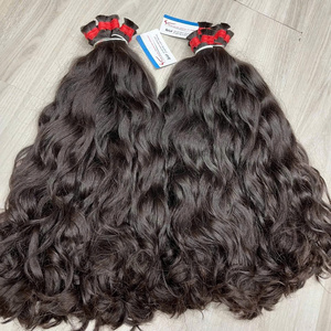 Prix de gros – Lot de cheveux naturels bruts 100 % vierges, ondulés, en vrac, extensions de cheveux humains vietnamiens non traités de haute qualité - Product Image 4