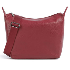 Bolso de Hombro de Cuero Genuino para Mujer, Bolso Cruzado con Cremallera, Correa Ajustable, Bolso Tipo Tote con Textura Granulada para Viajes Diarios - Product Image 1