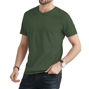 T-shirt Homme Manches Courtes 100% Coton Tricoté 180 Grammes Séchage Rapide Coupe Classique Uni Impression Logo Personnalisé Style Décontracté Vente en Gros - Product Image 5