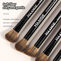 MAANGE Grosir Set Kuas Makeup Alami 13pcs Bulu Berkualitas Tinggi Kuas Blush Powder Concealer Alat Makeup Set Kuas Makeup