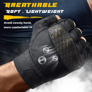Guantes Deportivos Transpirables para Gimnasio, para Hombre y Mujer, sin Dedos, para Fisicoculturismo, Ejercicio, Ciclismo, Carreras - Product Image 6
