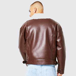 Premium Genuine Leather <b>Jacket</b> <b>for</b> <b>Men</b> High Quality Soft Durable Classic Casual Winter Quick Dry Breathable Outerwear Fashion - Product Image 3