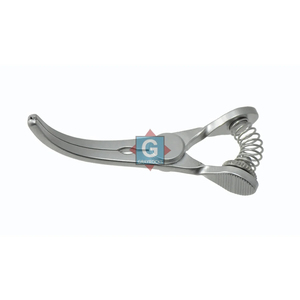 Pince Glover Bulldog Courbée Réutilisable en Acier Inoxydable de Qualité Médicale pour Instruments Chirurgicaux - Product Image 1