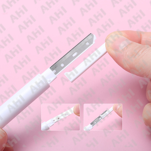 Tijeras de Acero Inoxidable Sólido Rectas y Curvas con Microresorte para Pestañas y Cejas, Nuevo Ingreso - Product Image 6
