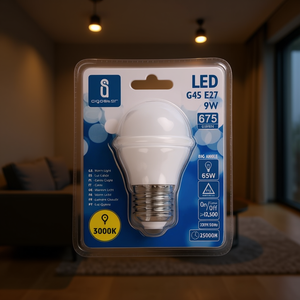 Nueva Bombilla LED A5 G45 de 9W, Ahorro de Energía, E27, con Temperatura de Color de 3000K - Product Image 3