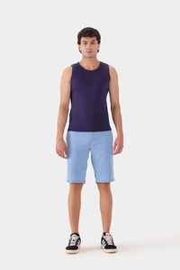 เสื้อกล้ามออกกำลังกายสีม่วงสำหรับผู้ชาย คุณภาพดีที่สุด แบบเรียบ ไม่มีลาย รับผลิตตามสั่ง (OEM) พร้อมสกรีนโลโก้ - Product Image 3