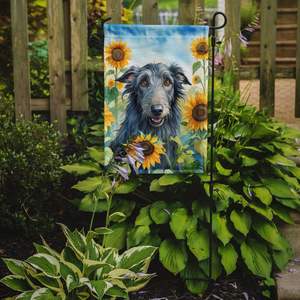 Bandera de jardín de ciervo escocés y girasoles, ilustraciones multicolores para buzón de Patio y pancarta decorativa para camas de flores - Product Image 2