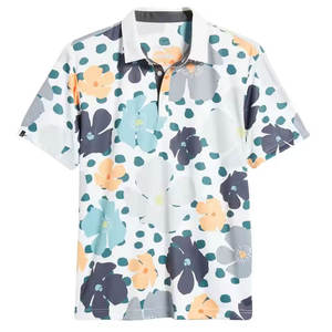 เสื้อถักคุณภาพสูง ระบายอากาศได้ดี สำหรับขายส่ง เสื้อแขนสั้นผู้ชาย พิมพ์ลายดิจิตอลตามสั่ง สไตล์สมาร์ทแคชชวล สำหรับงานโฆษณา - Product Image 1