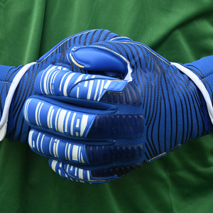 Gants de football de haute qualité en latex allemand respirant, antidérapants, avec fermeture à boucle réglable, protection UV complète des doigts - Product Image 3