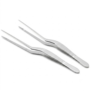 Pinces chirurgicales en acier inoxydable à pointe courbée pour la chirurgie générale, certifiées CE, classe I, instrument manuel - Product Image 2