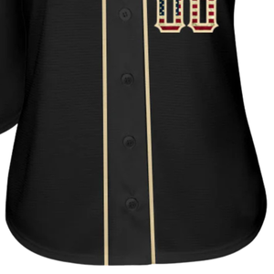 Men Black Baseball Jersey Button Front Team Shirt Performance <b>Athletic</b> Practice Game Uniform Lightweight Sports Wear - Product Image 6