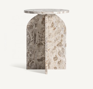 Mesa Auxiliar de Mármol en Estilo Moderno Minimalista - Product Image 4