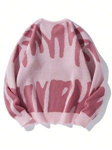 Sweat à capuche tricoté pour homme, coupe oversize, 100 % coton, style streetwear décontracté, séchage rapide, écologique, avec poche, service OEM - Product Image 2