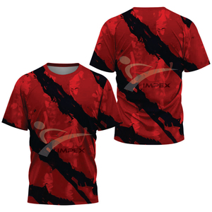 เสื้อยืดผู้ชาย พิมพ์ลาย สไตล์ลำลอง ผ้าโพลีเอสเตอร์ 100% แบบซับลิเมชั่น เสื้อยืดสั่งทำ - Product Image 4