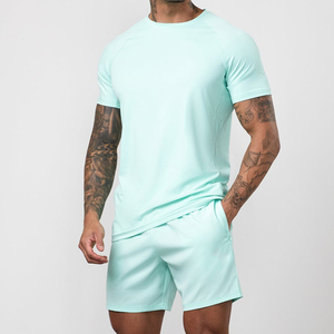 Camisetas de Manga Corta Tejidas para Hombre, Cuello Redondo, Color Sólido, Casuales, Personalizables con Logotipo, Poliéster/Algodón, Secado Rápido y Transpirables - Product Image 1