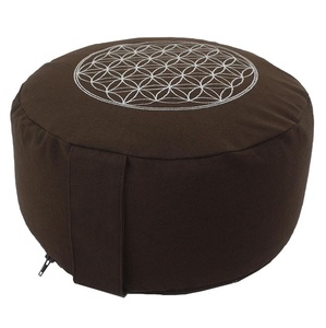 Cojín de Meditación Zafu, Hecho a Mano, de Algodón Orgánico, con Relleno de Trigo Sarraceno, para Meditación Profunda y Soporte de Columna - Product Image 2