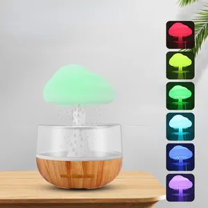 Humidificateur de nuage de pluie, nouveau produit créatif, veilleuse de sommeil à LED colorée, diffuseur d'huile essentielle aromatique, humidificateur de nuage, 2023