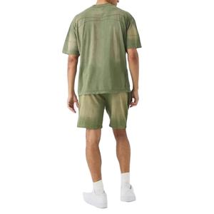 ผู้ผลิตเสื้อยืดทรงบ็อกซี่ผ้าหนาคุณภาพสูงสำหรับผู้ชาย ลวดลายย้อมสีแบบแอซิดวอช สตรีทแวร์หลากสี พร้อมโลโก้สั่งทำสำหรับผู้ชาย - Product Image 3