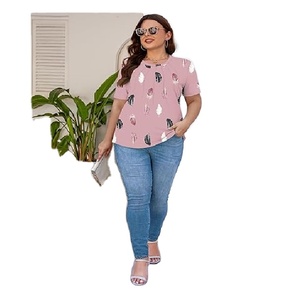 Bangladesh fabrication exportation impression femmes T-shirt 100% coton décontracté à manches courtes été séchage rapide respirant meilleure vente - Product Image 1