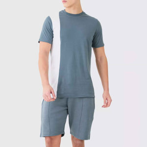Conjunto de Verano para Hombre al por Mayor, Pantalones Cortos de Algodón y Felpa, Conjuntos de Pantalones Cortos y Camiseta Personalizados 2026, Conjunto Transpirable de Verano para Hombre - Product Image 3