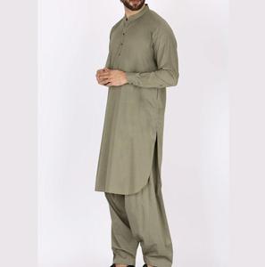 Wholesale 2026 <b>Men</b> Kurta <b>Pajama</b> <b>Set</b> Minimal Plain Style Custom Branding Islamic Clothing OEM Supplier Bulk - Product Image 1