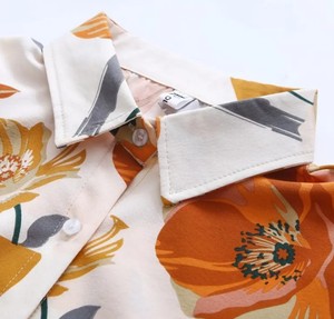 Nouvelle chemise décontractée élégante pour femme à manches longues, unie avec logo imprimé par transfert thermique sur le devant - Product Image 5