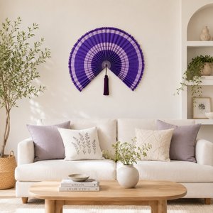 Handmade Bamboo <b>Wall</b> Fan <b>Decor</b> <b>Large</b> Decorative Hanging Fan for Living Room Bedroom Hotel Wedding Event Home Decoration - Product Image 3