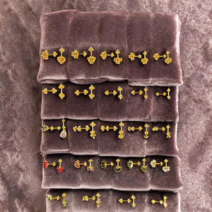 Pendientes de Aro de Oro Amarillo Sólido de 22K, Diseño Tradicional Indio de Bali, Joyería Fina Ligera para Mujer, Bajos Costos de Fabricación - Product Image 2