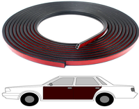 1.7m/5.58 ft Type H Voiture Pare-Brise Fenêtre Porte Phare Ruban d'étanchéité Bande d'étanchéité en caoutchouc