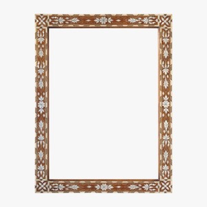 Royal Style Mother of Pearl Inlay <b>Mirror</b> Frame Arabic Inspired Design Premium Home Decor for Living Room - Product Image 1