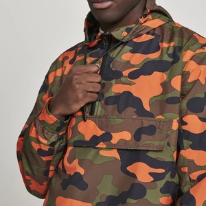 Custom <b>Camo</b> Windbreaker <b>Jacket</b> Lightweight <b>Waterproof</b> Hooded Outdoor Pullover OEM Manufacturer - Product Image 5