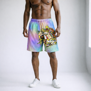 Best Quality Men's Mesh Gym Workout Shorts Breathable Double <b>Layer</b> Sports Great Fit Outdoor Street Wear 7 Inch Inseam Shorts - Product Image 2