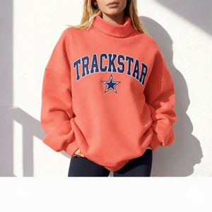Sudadera de cuello redondo gris oscuro Heather con estampado gráfico de estrella TRACKSTAR, unisex, de forro polar, estilo urbano, al por mayor - Product Image 3