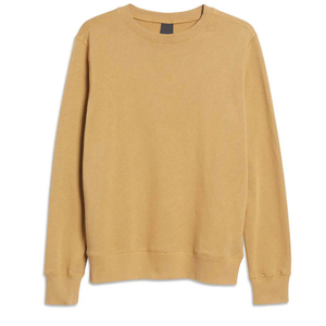 เสื้อสเวตเชิ้ตผู้ชายสไตล์ลำลองรุ่นใหม่สำหรับฤดูใบไม้ผลิ ทรงปกติ สีพื้น คอกลม ผ้าฟลีซ สกรีนโลโก้ด้านหน้าได้ - Product Image 5