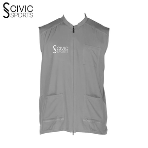 Veste de barbier vintage en laine pour hommes, sans manches, noire, avec fermeture à glissière, respirant, service OEM disponible - Product Image 5