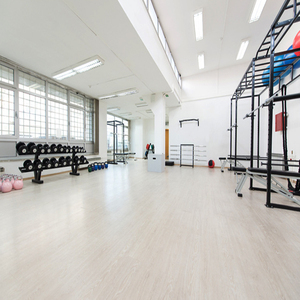 Suelo de <span class=keywords><strong>Vinilo</strong></span> con Aspecto de Madera, Baldosas de Goma Protectoras Antideslizantes para Fitness, Piso de Baile de Goma con Aspecto de Madera, Fácil de Limpiar - Product Image 4
