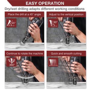 Set di 10 punte diamantate per trapano, kit di frese a tazza diamantate brasate sottovuoto per piastrelle, vetro e marmo, kit premium per fori in vari materiali - Product Image 6