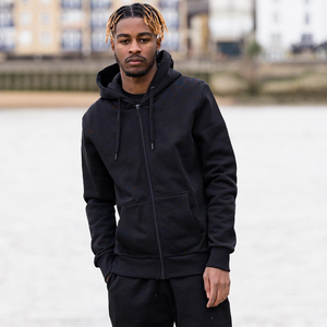 Survêtements de sport personnalisés pour hommes, ensembles de jogging zippés, pantalons d'entraînement pour hommes, coupe-vent en polyester, survêtement en coton et polyester - Product Image 3