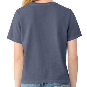 T-shirts courts personnalisés pour femmes, modèle vierge à personnaliser, impression numérique sur demande, gris - Product Image 6