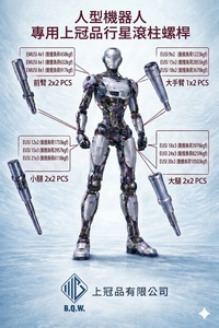 Vis à billes planétaire haute charge pour robots humanoïdes, mains agiles et automatisation de précision - Product Image 4