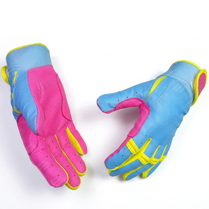 ถุงมือตีเบสบอลหนังสีชมพูแบบมีแถบตีนตุ๊กแกสำหรับผู้ใหญ่ ใช้ได้ทั้งชายและหญิง ทนทาน เหมาะสำหรับการฝึกซ้อมระดับมืออาชีพ - Product Image 5