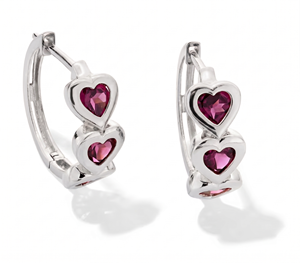 <b>Hoops</b> Earrings Diamond Earrings Gold and <b>Silver</b> Earrings Lab Grown Diamonds Earrings <b>Hoops</b> Fine Jewelry for Women - Product Image 2