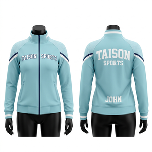 Women Cheerleading Training <b>Jacket</b> 280 GSM Premium Polyester Fleece <b>Pink</b> White Navy Chevron Panel Sublimation Custom Logo - Product Image 5