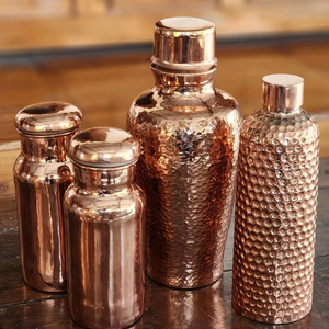 <b>Copper</b> Water <b>Bottle</b> Family Kitchen <b>Drinking</b> <b>Bottle</b> for Healthy Household Hydration and Daily Dining Use - Product Image 1