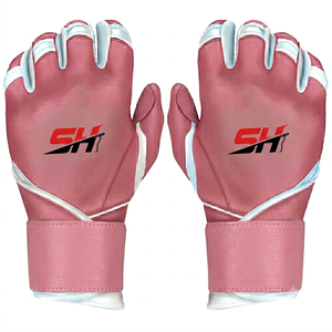 Gants de frappeur de sport Gants de billard à doigts entiers Service OEM Gant d'entraînement de frappeur de baseball en cuir de travail durable personnalisé - Product Image 1