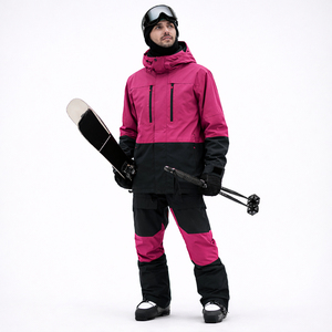 Traje de Esquí Polartec con Cremallera y Logotipo Personalizado al por Mayor 2026, Mono de Snowboard para Invierno, Impermeable, Cortavientos, Transpirable y Ecológico - Product Image 1
