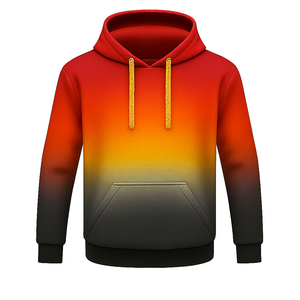 Sweat à capuche dégradé par sublimation confortable pour hommes et femmes, sweat à capuche pull-over pour usage décontracté et extérieur - Product Image 5